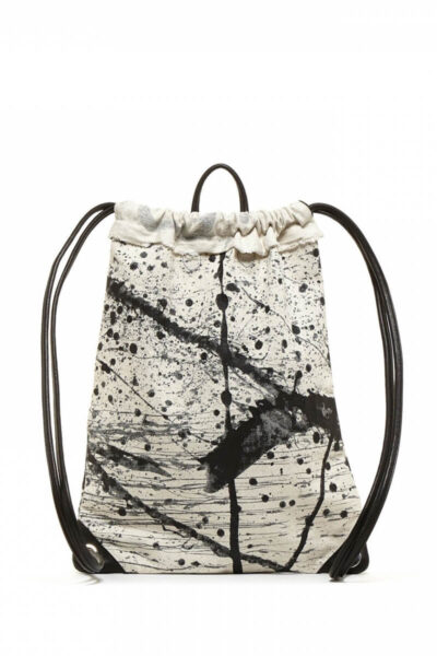 Arno Backpack Splattered Denim